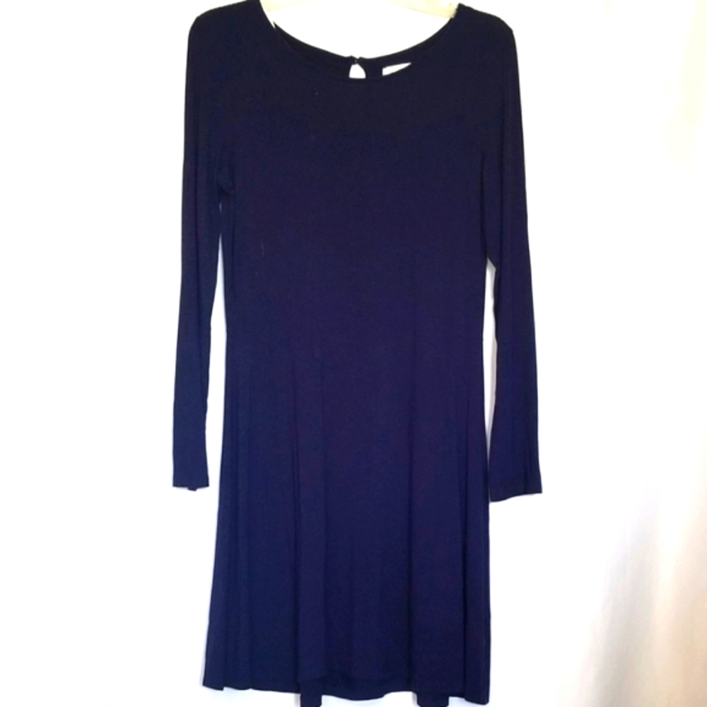 Charming Charlie Women's Blue Long Sleeved Tunic Dress, Size M